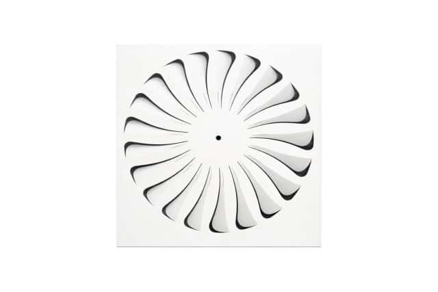 Корпус HEPA фильтра (305- 305-150) в гигиен.испол. потолочный H150- 347x347 (DV) 160V (ВВЕРХ)